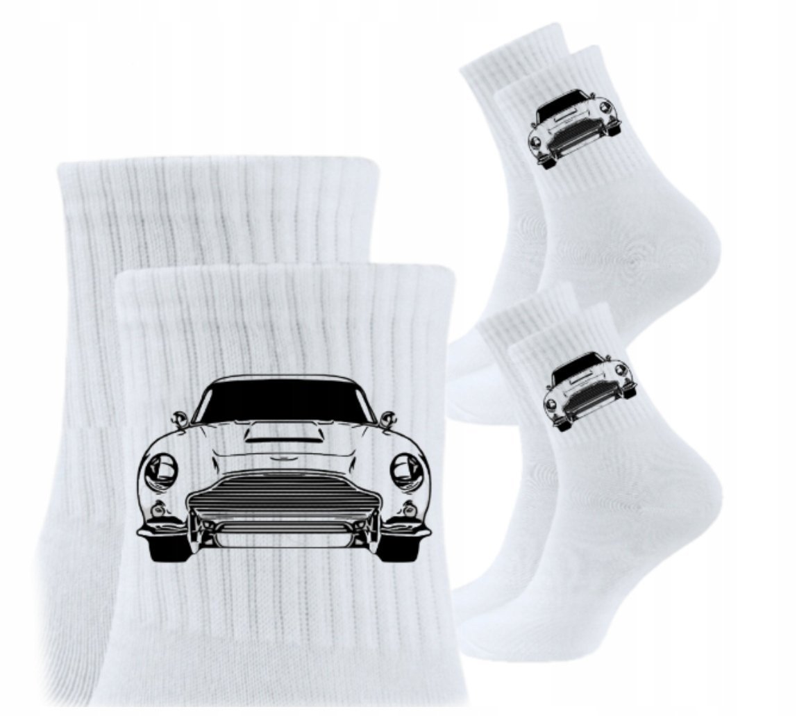 3x Skarpetki Urodziny Prezent Skarpety dla kierowcy auta ASTON MARTIN