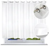 Firany - Firana Prosta Z Lamówką 150x300 na Przelotkach - miniaturka - grafika 1