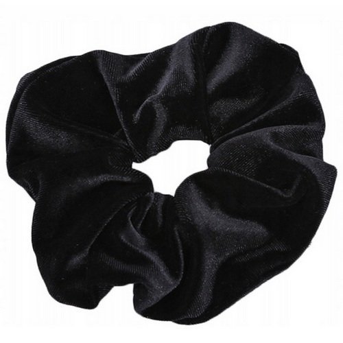 SIBEL AKSAMITNA GUMKA DO WŁOSÓW CZARNA FROTKA