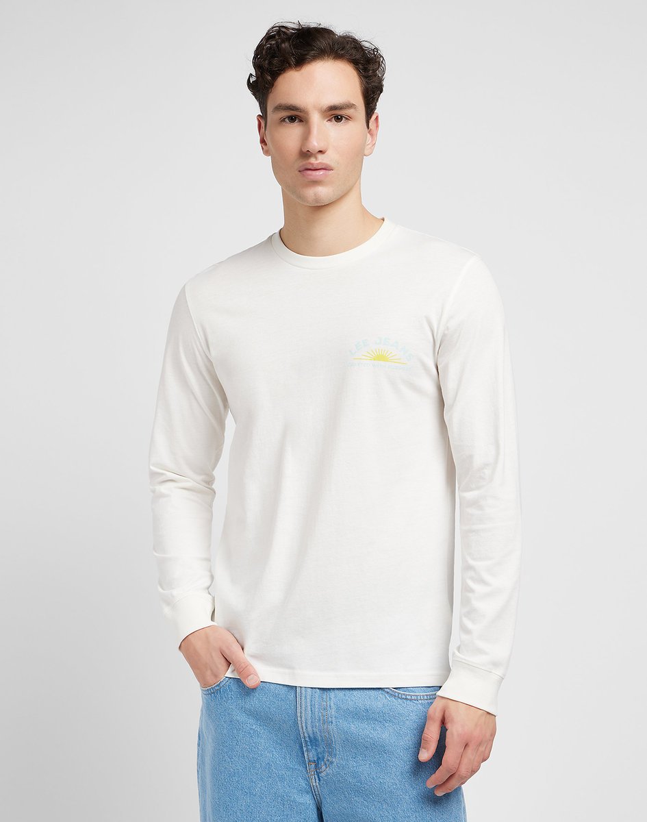 MESKA KOSZULKA LEE LS TEE ECRU 112349098