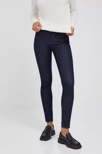 Spodnie damskie - Lacoste jeansy damskie medium waist - grafika 1