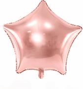 Balony i akcesoria - Balon foliowy gwiazda różowe złoto - 70 cm - 1 szt. - miniaturka - grafika 1