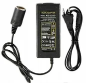 Przetwornice samochodowe - KONWERTER NAPIĘCIA SIECIOWEGO ADAPTER ACDC 230V na 12V PRZETWORNICA LODÓWKI - miniaturka - grafika 1