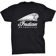 Koszulki męskie - Indian Logo Koszulka Dla Motocyklisty Indianin - miniaturka - grafika 1
