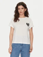 Koszulki i topy damskie - Noisy May T-Shirt Gaby 27032954 Biały Regular Fit - miniaturka - grafika 1