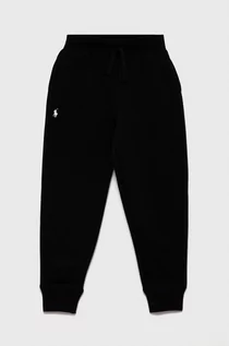 Spodnie damskie - Ralph Lauren Polo Polo Spodnie dziecięce kolor czarny gładkie - grafika 1