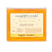 Mydła - Soap&Friends, Złote mydło Argan&Goats, 130g - miniaturka - grafika 1