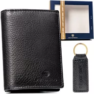 Portfele - Peterson - Zestaw na prezent skórzany portfel męski z brelokiem - miniaturka - grafika 1