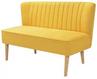 Sofy i kanapy - Sofa ELIOR Shelly, żółta, 77x117x55,5 cm - miniaturka - grafika 1