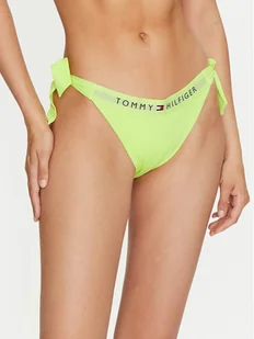 Tommy Hilfiger Dół od bikini UW0UW04497 Zielony - Stroje kąpielowe - miniaturka - grafika 1