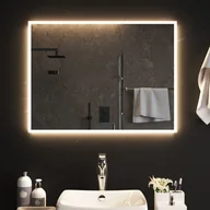 Lustra - vidaXL Lustro łazienkowe z LED, 60x80 cm - miniaturka - grafika 1