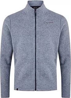 Bluzy męskie - Berghaus Męska bluza polarowa Prism Polartec Interaktywna kurtka polarowa Szary melanżowy M 22254 - grafika 1