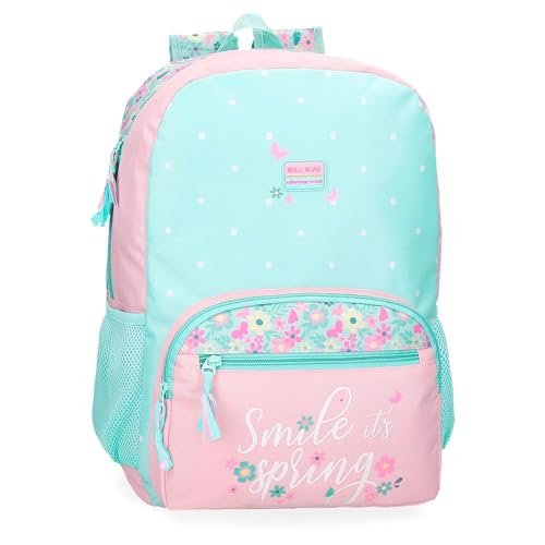 Roll Road Spring Dream Plecak szkolny Wielobarwny 31x42x13 cms Poliester, Biały, 31x42x13 cms, plecak szkolny