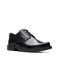 Półbuty męskie - Clarks Kerton Lace [Black Leather] - Rozmiar 46 - miniaturka - grafika 1