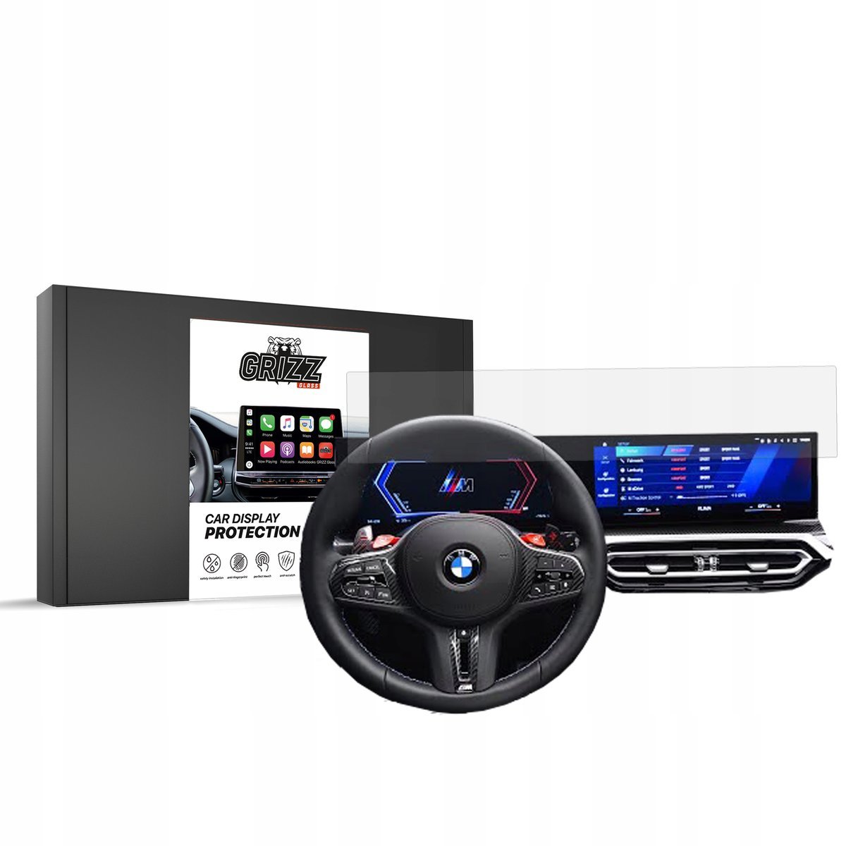 2x Folia matowa GrizzGlass CarDisplay Protection do BMW 3 Sedan G20 FL 2022