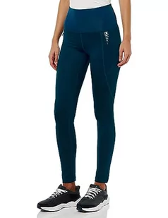 Champion Athletic C-Tech W-Quick-Dry Stretch Poly-Jersey Compression Crop spodnie dresowe damskie, Ciemny Cian, L - Spodnie sportowe damskie - miniaturka - grafika 1