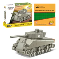 Klocki - Cobi 3089 Czołg M4A3 Sherman HC WW2 103 El. + PŁYTKA - miniaturka - grafika 1
