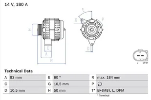 Alternator Bosch 0 986 047 480 - Alternatory - miniaturka - grafika 1