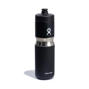 Sportowa butelka termiczna bidon rowerowy HydroFlask Wide Mouth Insulated Sport 591 ml black - Shakery i bidony sportowe - miniaturka - grafika 1