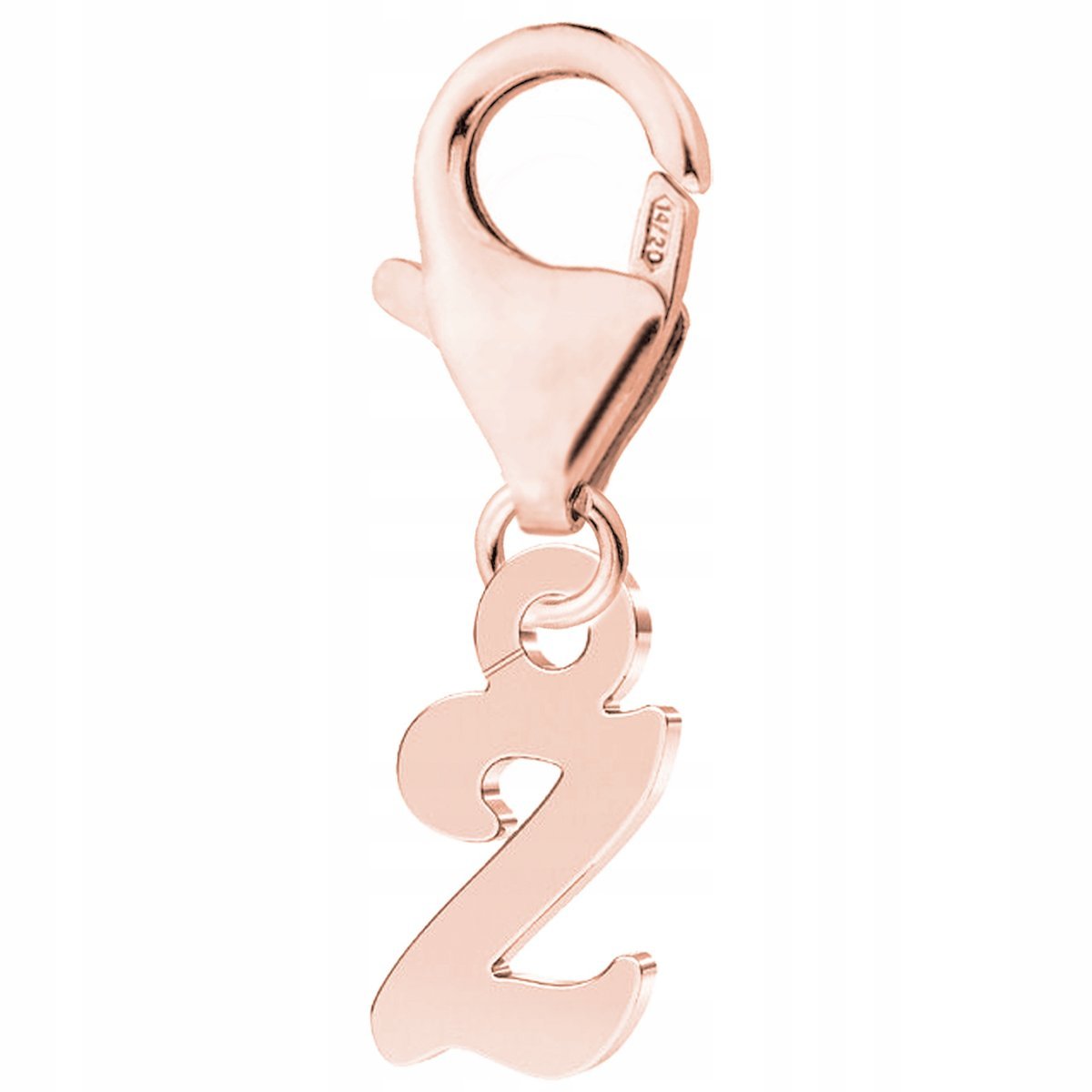 Zawieszka Pozłacana z Inicjałem Literką Symbol Litera Inicjał Z SREBRO 925