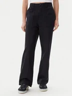 Spodnie sportowe damskie - Vans Spodnie materiałowe Union VN000HGJ Czarny Wide Leg - miniaturka - grafika 1