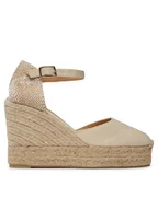 Espadryle damskie - Castañer Espadryle Carol/8ED/001 20975-203 Beżowy - miniaturka - grafika 1
