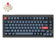 Klawiatury - Keychron V1 Max USB + RF Wireless + Bluetooth QWERTZ Niemiecki Czarny, Szary V1M-D1-DE - miniaturka - grafika 1