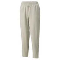 Spodnie damskie - Damskie Spodnie PUMA HER HIGH-WAIST PANTS TR PUTTY 84709664 – Oliwkowy - miniaturka - grafika 1