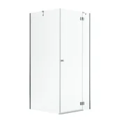 Kabiny prysznicowe - Kabina prysznicowa uchylna Valence Prawa 80 x 90 Iridum - miniaturka - grafika 1