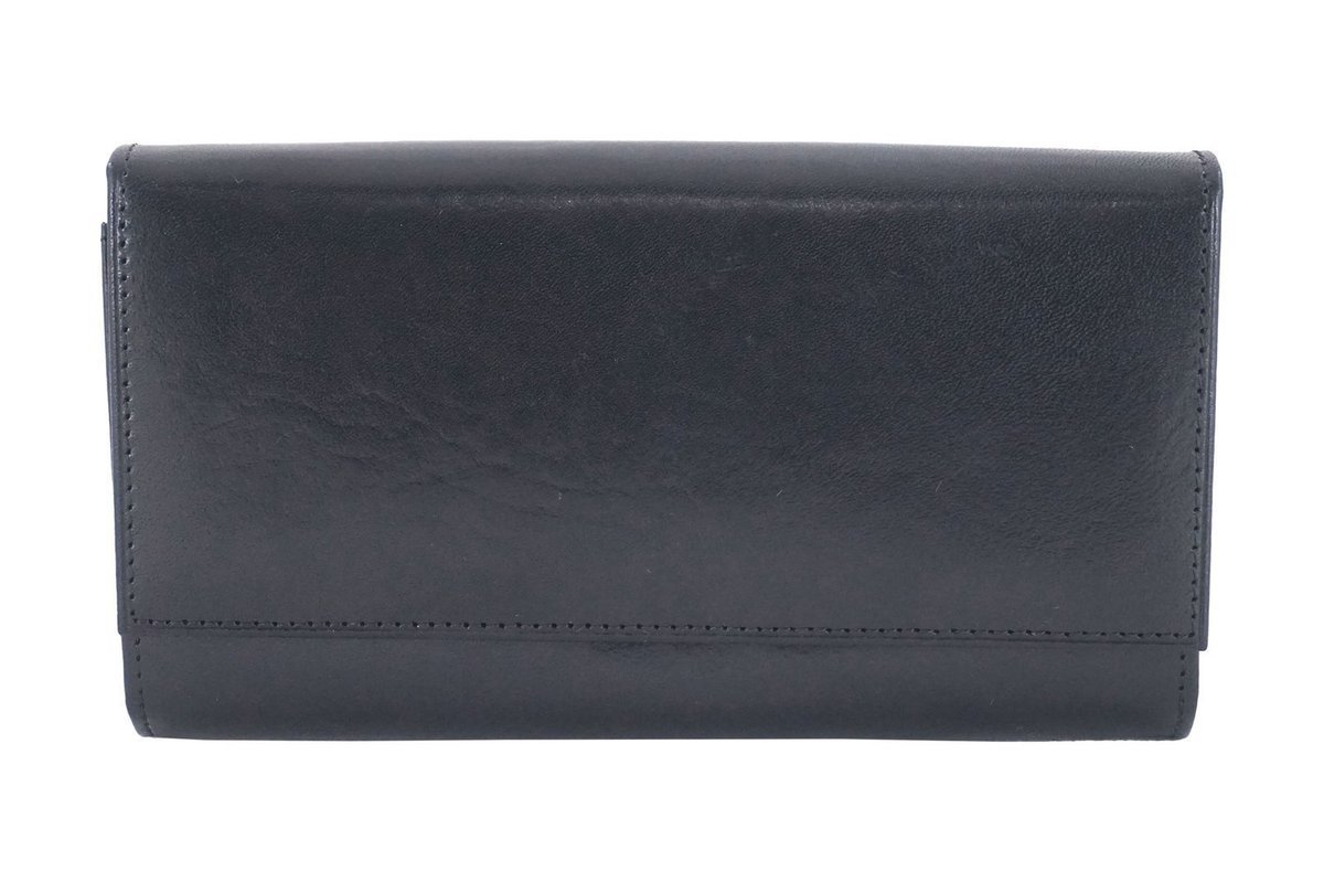 Damski portfel skórzany - Barberini's - Czarny