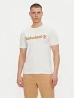 Koszulki męskie - Timberland T-Shirt TB0A5UPQ Écru Regular Fit - miniaturka - grafika 1