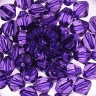 Półfabrykaty do biżuterii - KRYSZTAŁKI DIAMENTOWE FIOLETOWE 10MM 20SZT - miniaturka - grafika 1