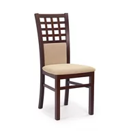 Krzesła - Krzesło Drewniane Gerard 3 Ciemny Orzech / Tap: Torent Beige Halmar - miniaturka - grafika 1