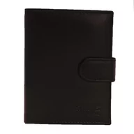 Portfele - Portfel męski skórzany z ochroną RFID brązowy - miniaturka - grafika 1