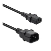 Kable komputerowe i do monitorów - Kabel zasilający Qoltec do UPS IEC C13/C14 3x1.0mm2 1.5m 50459 - miniaturka - grafika 1