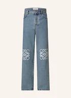 Moda i Uroda OUTLET - Loewe Jeansy Anagram Baggy Fit blau - miniaturka - grafika 1