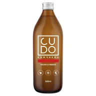 Soki i napoje niegazowane - Cudo Kombucha malina & hibiskus 500 ml - miniaturka - grafika 1