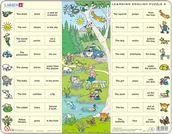 Puzzle - Larsen Nauka angielskiego puzzle lekcja 9 - miniaturka - grafika 1