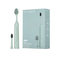 Szczoteczki elektryczne - SEYSSO Color Basic Aqua Grey Beauty Collection Szczoteczka soniczna z końcówką do mycia twarzy - miniaturka - grafika 1