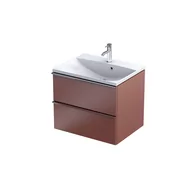 Szafki łazienkowe - Szafka łazienkowa pod umywalkę Oristo Etna Uni 60 cm czerwony mat OR52-SD2S-60-19 - miniaturka - grafika 1