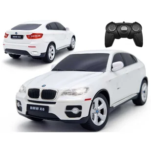 Samochód Zdalnie Sterowany Rc Auto Na Pilot Bmw X6 LEDy Gumowe Koła Rastar Bia - Zabawki zdalnie sterowane - miniaturka - grafika 1