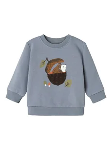 name it Bluza "Fun" w kolorze błękitnym - Bluzy i sweterki niemowlęce - miniaturka - grafika 1