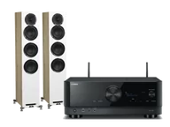 Zestawy stereo - Yamaha RX-V6A (czarny) + Uni-Fi Reference F5 (biały) - miniaturka - grafika 1
