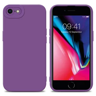 Pokrowiec Etui Do Apple iPhone 7 / 7S / 8 / SE 2020 w FLUID MATOWY FIOLET TPU Silikonowe Obudowa Ochronny Case Cover Cadorabo - Etui i futerały do telefonów - miniaturka - grafika 1