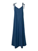 Sukienki - Pieces Sukienka jeansowa Tenim 17157940 Granatowy Loose Fit - miniaturka - grafika 1