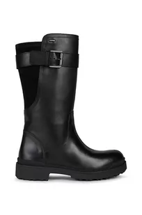 Geox kozaki D NEVEGAL ABX D damskie kolor czarny na płaskim obcasie D26UPD 04322 C9999 - Kozaki damskie - miniaturka - grafika 1