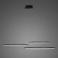Lampy sufitowe - Lampa wisząca Ledowe Okręgi No.3 Φ80 cm in 3k 99W czarna Altavola Design - miniaturka - grafika 1