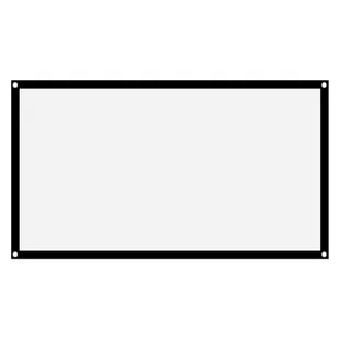 Biały ekran projekcyjny bez zagnieceń, ekran projekcyjny, białe ekrany projekcyjne, ekran projekcyjny 16:9, kurtyna do projektora - Ekrany projekcyjne - miniaturka - grafika 1
