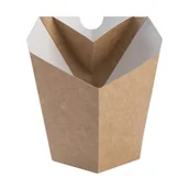 Opakowania gastronomiczne - Opakowania na frytki 80x80x100/155 + dip 100szt - miniaturka - grafika 1