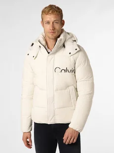 Calvin Klein Jeans Męska kurtka pikowana Mężczyźni biały jednolity, XL - Kurtki męskie - miniaturka - grafika 1